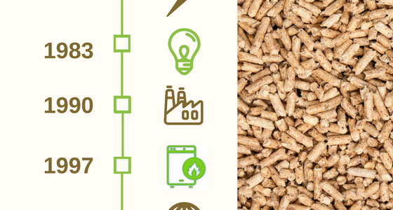 De oorsprong en geschiedenis van houtpellets